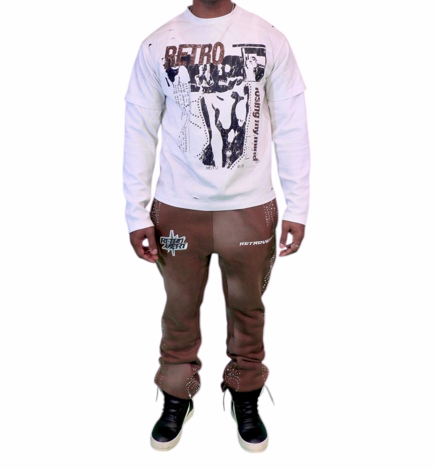 BONE CRUSHER RHINESTONE T-SHIRT