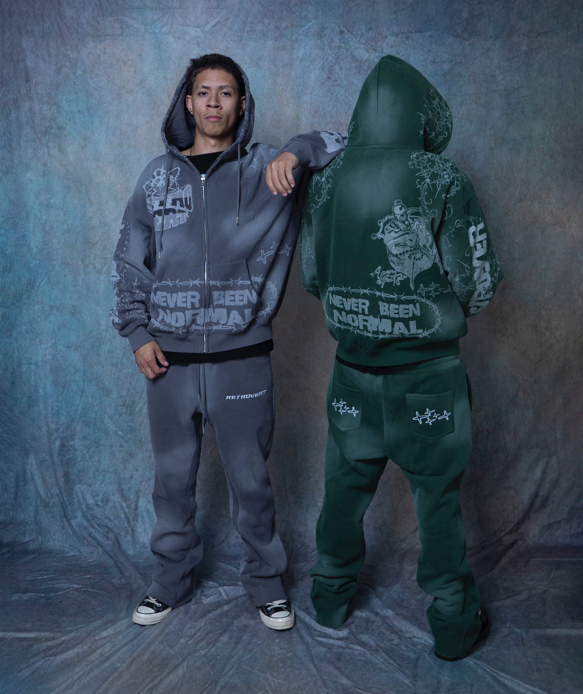 DESTROYER MATCHING ZIP-UP GREEN - RETROVERT
