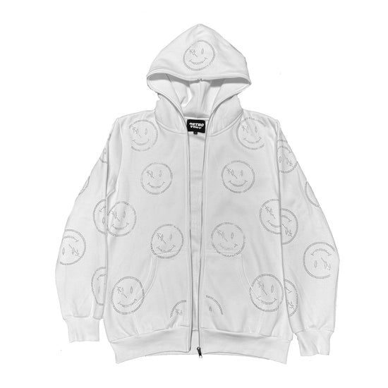 SMILEY HOODIE WHITE