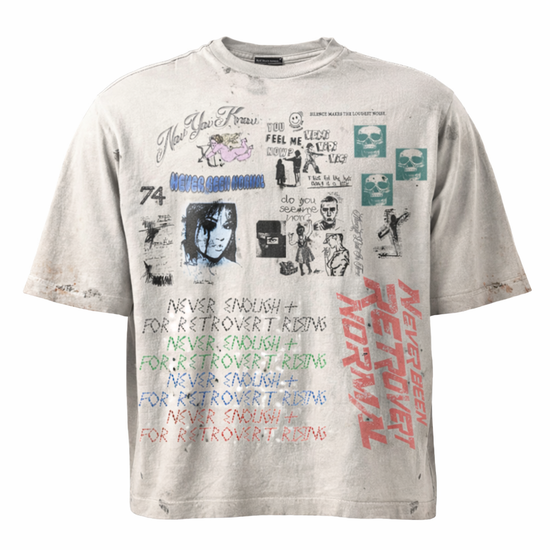 Never Normal tee - white