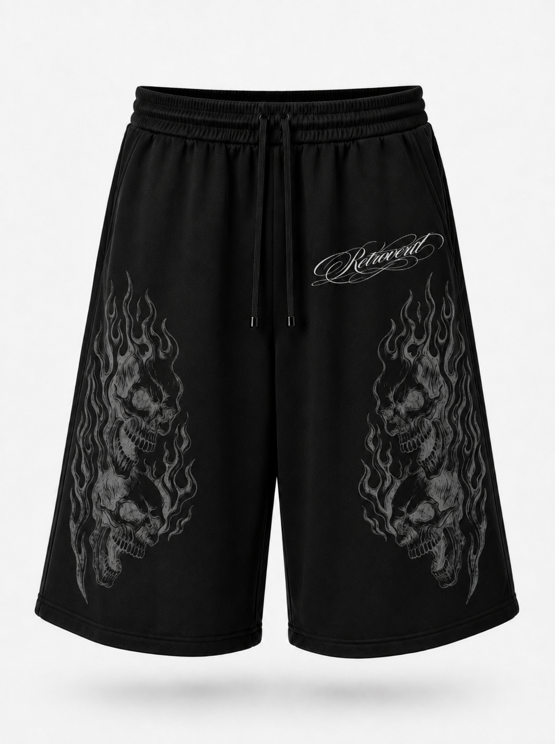 FLAME SHORTS - BLACK