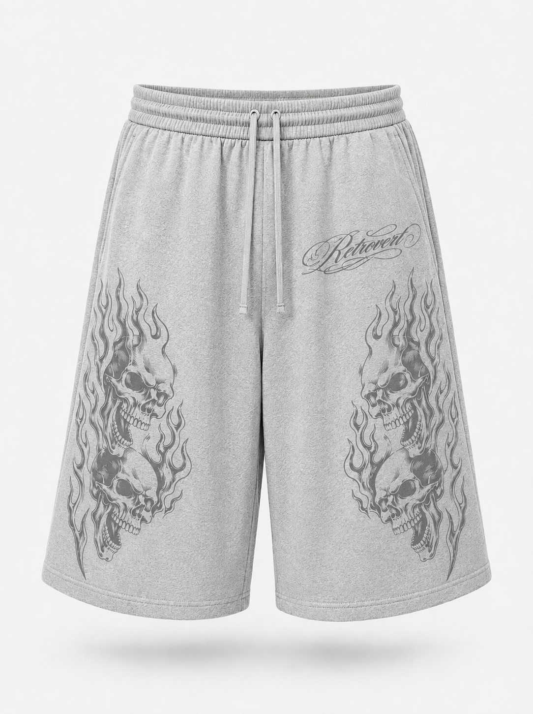 FLAME SHORTS - GREY