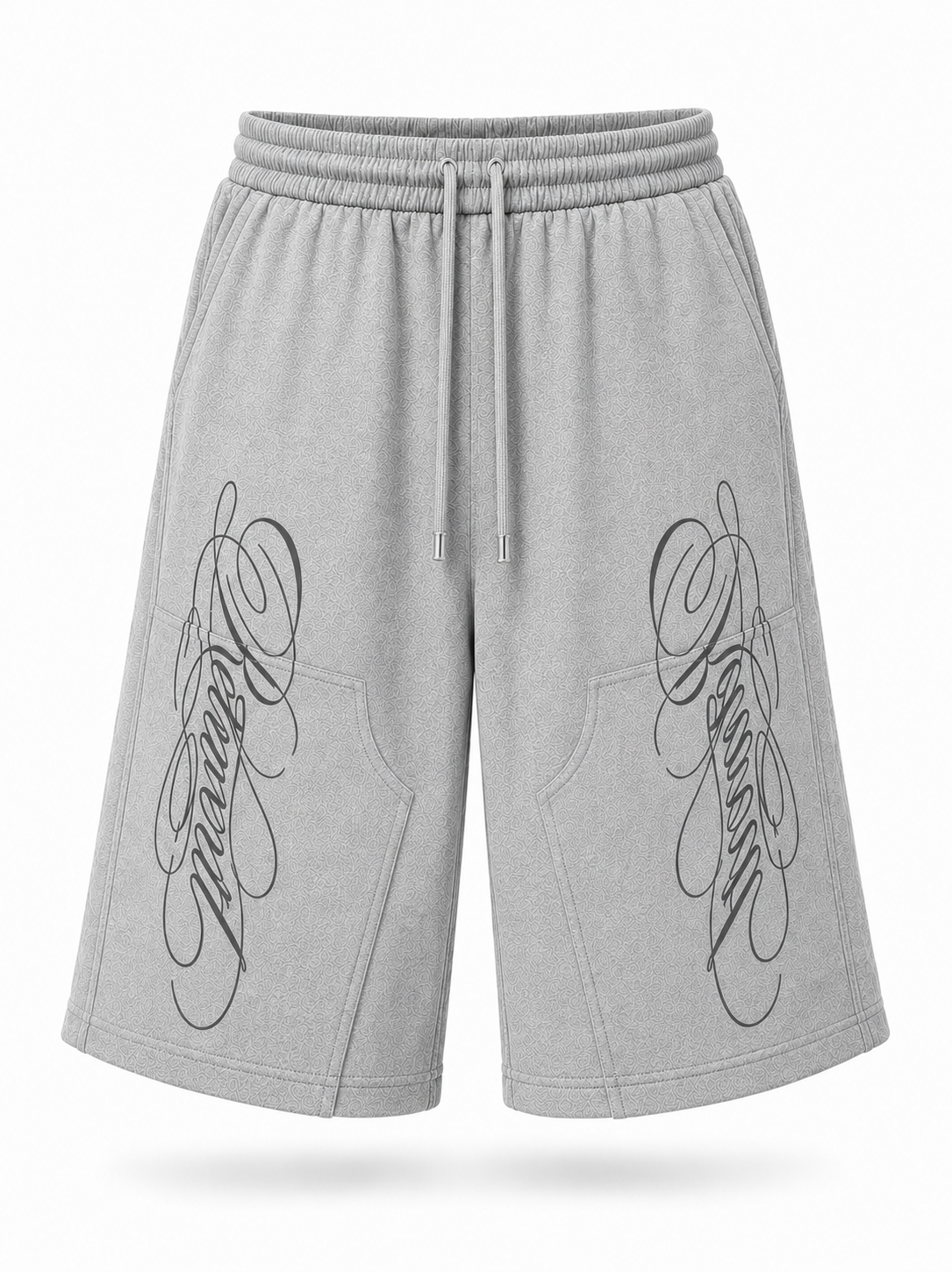 SCRIPT SHORTS - GREY