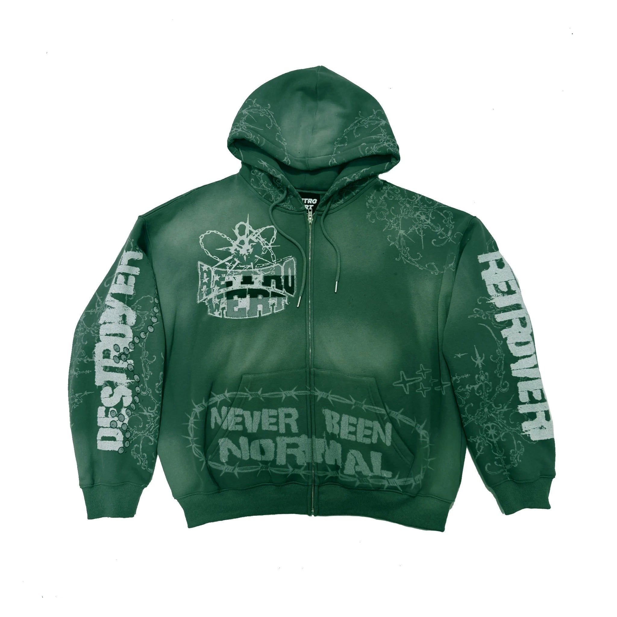 DESTROYER MATCHING ZIP-UP GREEN - RETROVERT