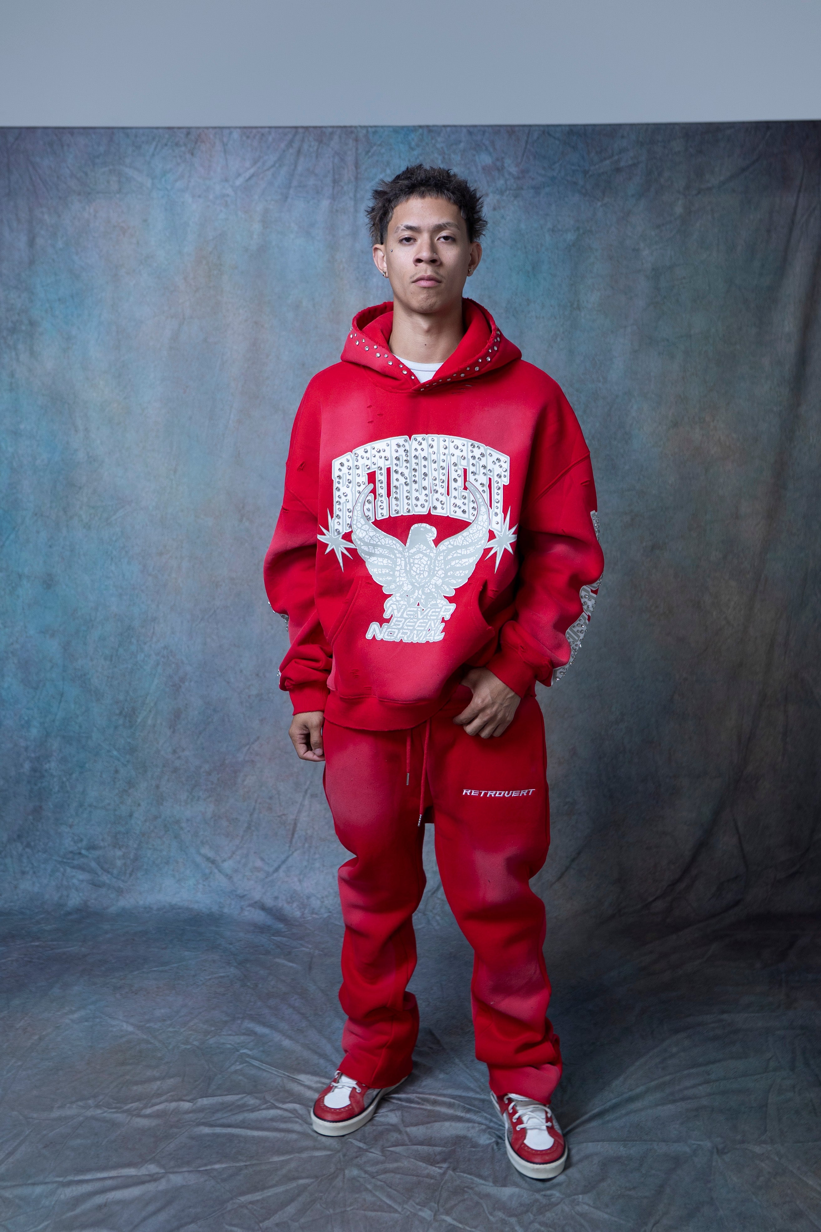 Flare Red Sweatpants - RETROVERT
