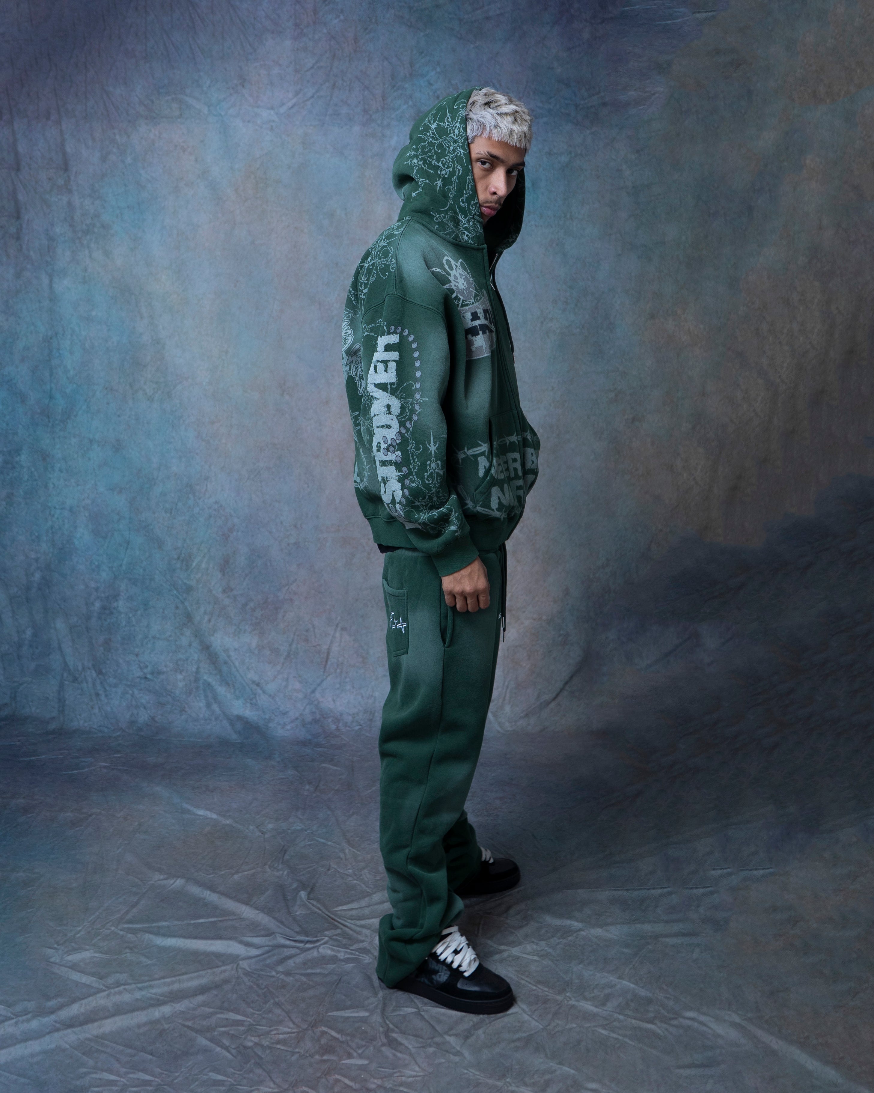 DESTROYER MATCHING ZIP-UP GREEN - RETROVERT
