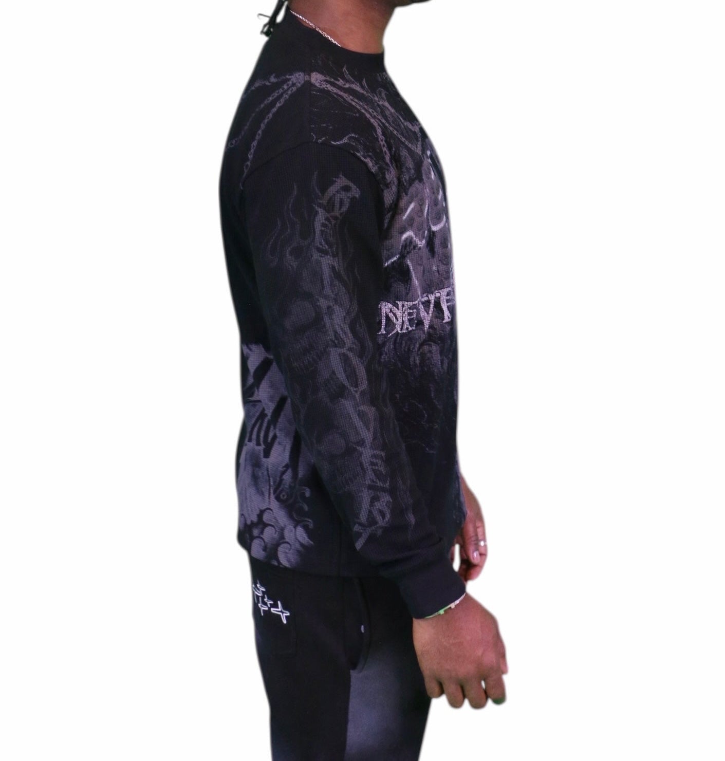 Reaper Longsleeve Thermal T-Shirt- Black