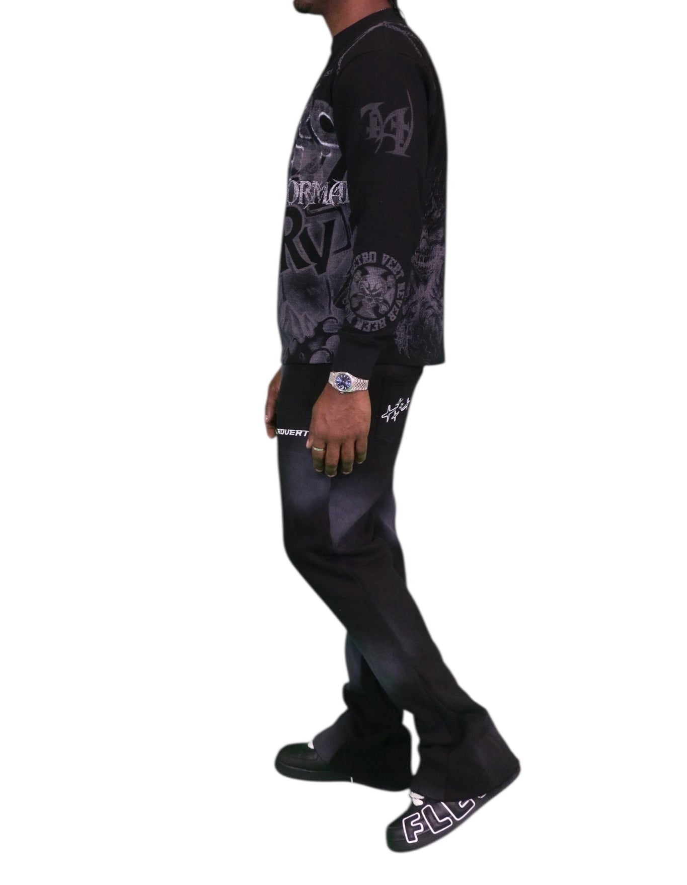 Reaper Longsleeve Thermal T-Shirt- Black