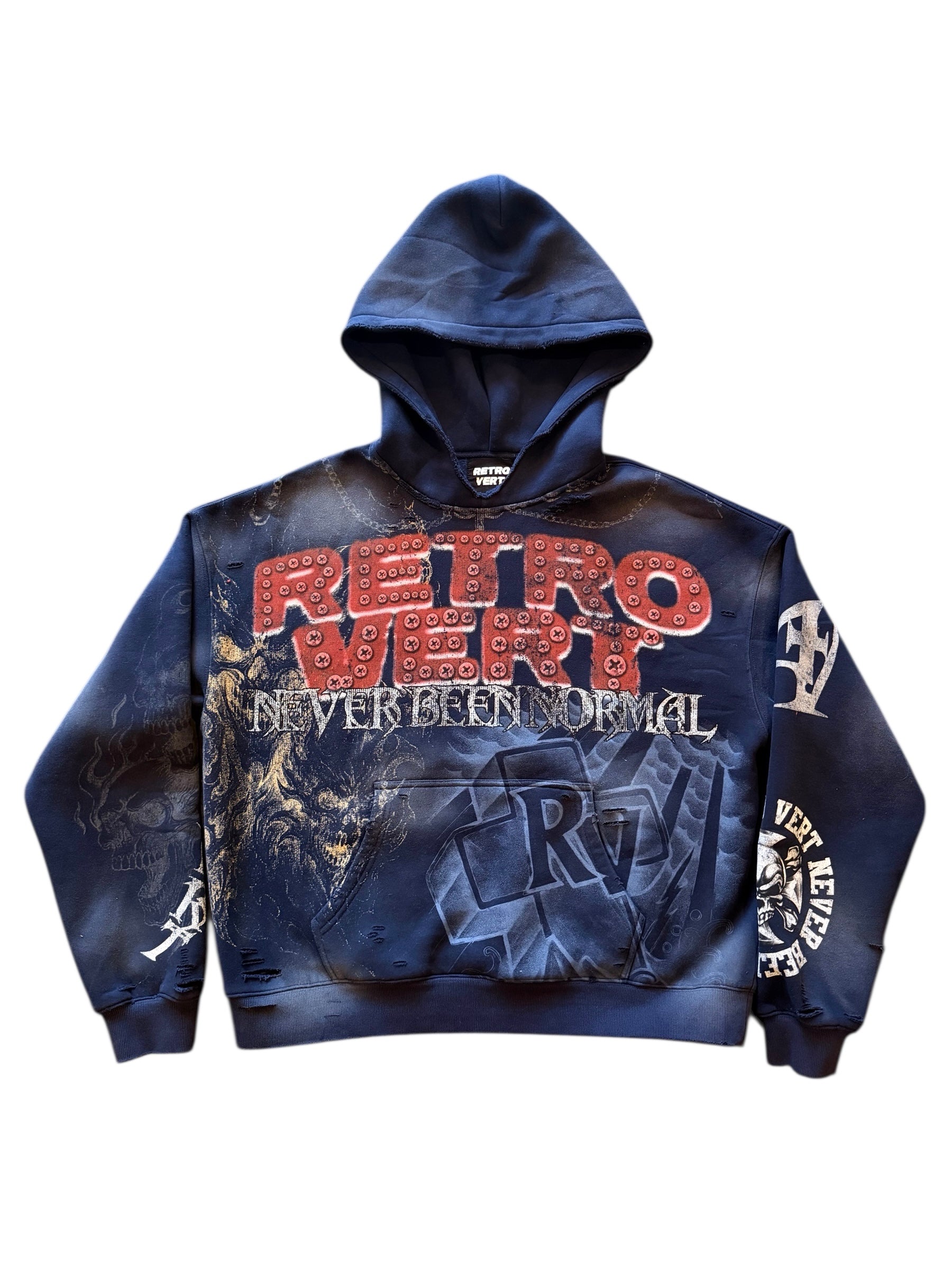 REAPER PULLOVER HOODIE - NAVY
