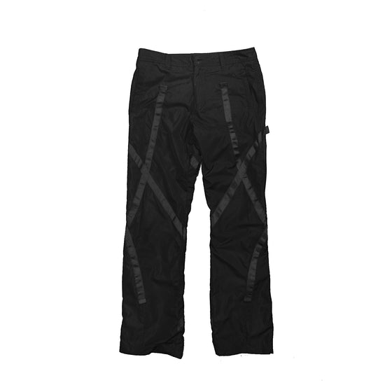 Nylon track pants - Black