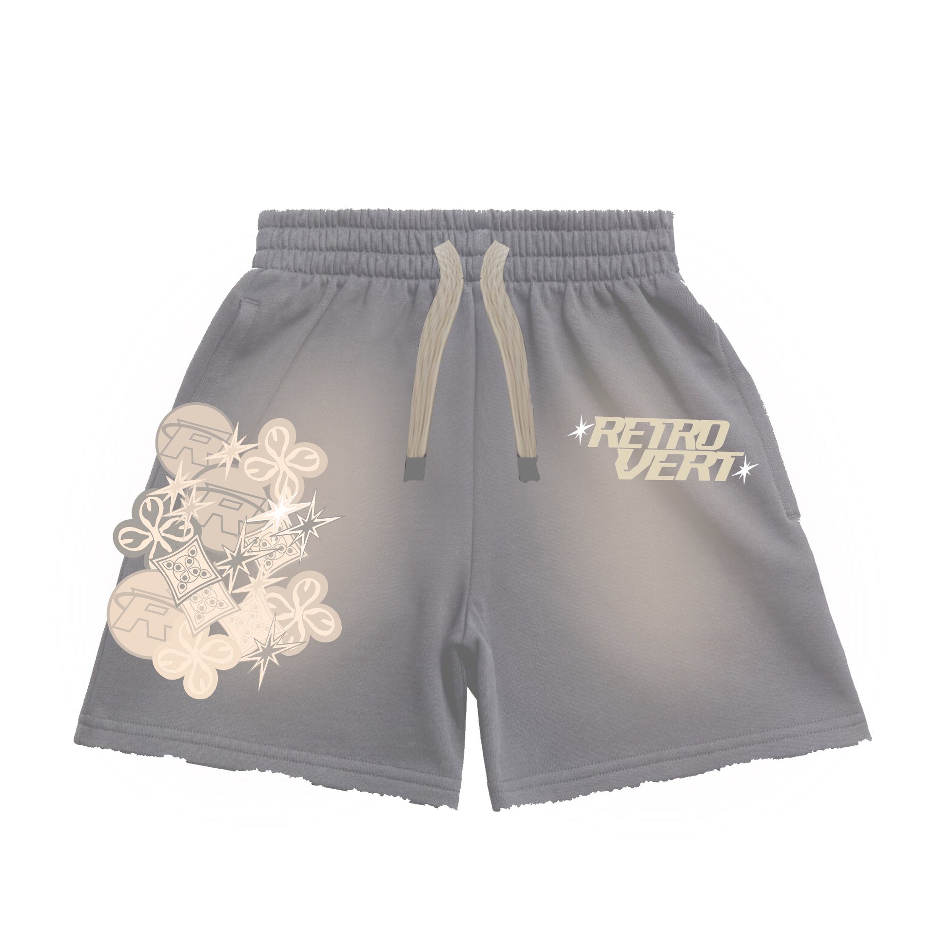 Cluster Patch Shorts Grey