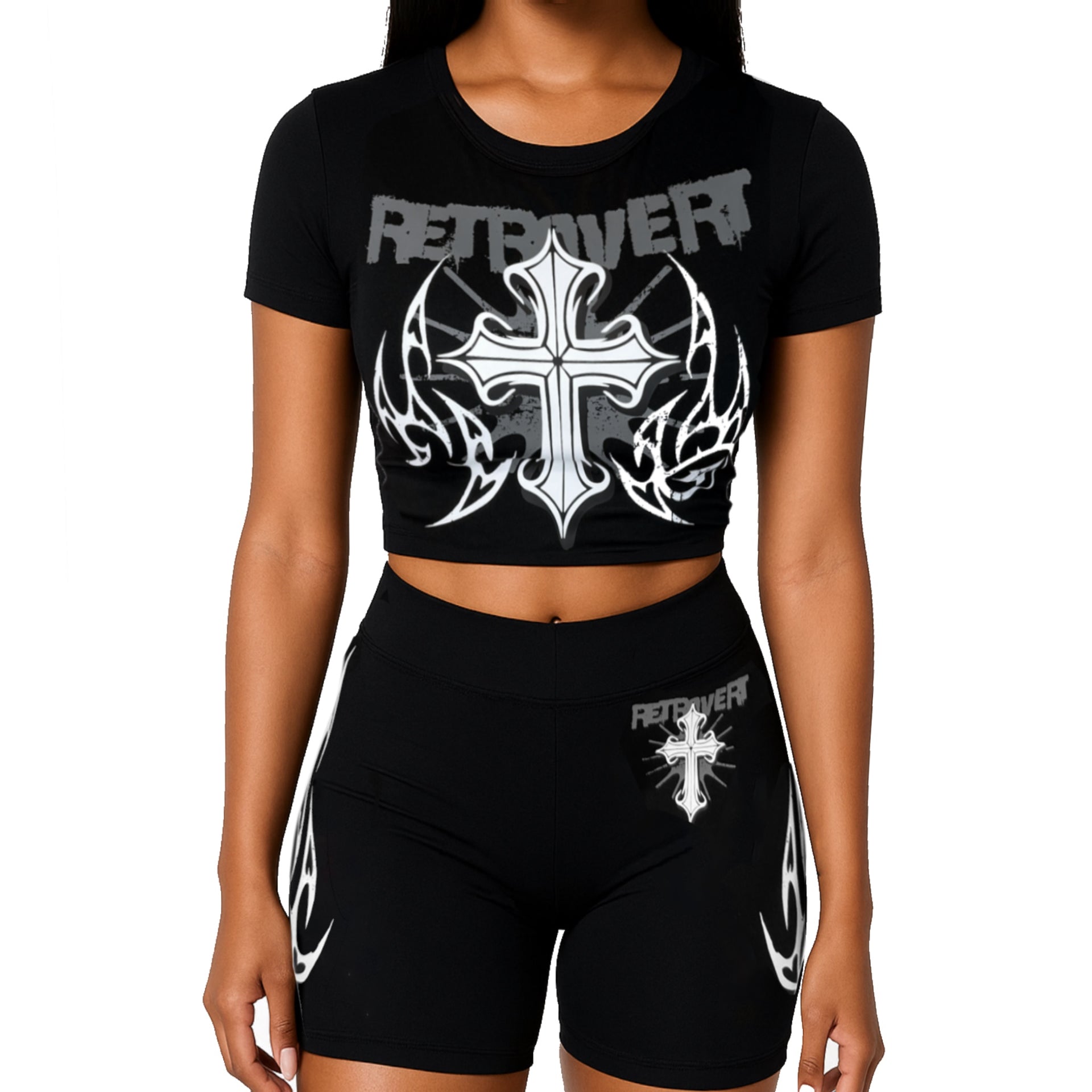 CROSS BIKER SHORTS BLACK
