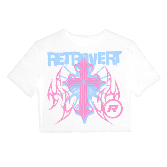 CROSS BIKER TOP WHITE