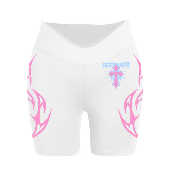 CROSS BIKER SHORTS WHITE