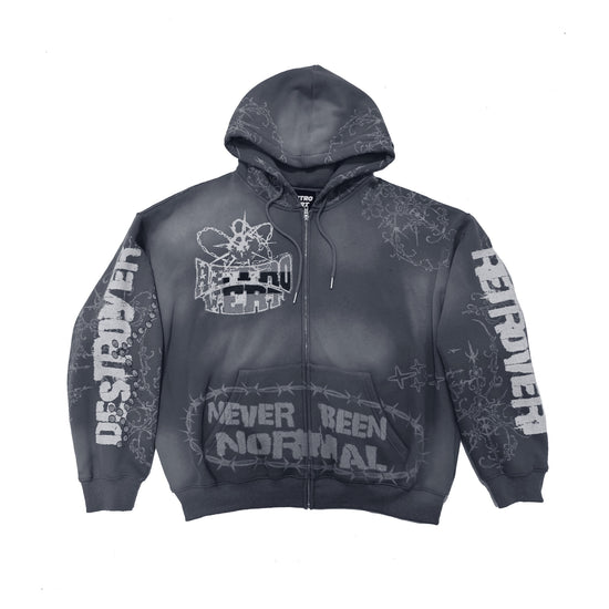 DESTROYER MATCHING ZIP-UP GREY