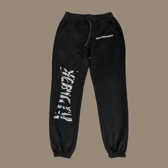 Rhinestone Rebirth Pants - Black