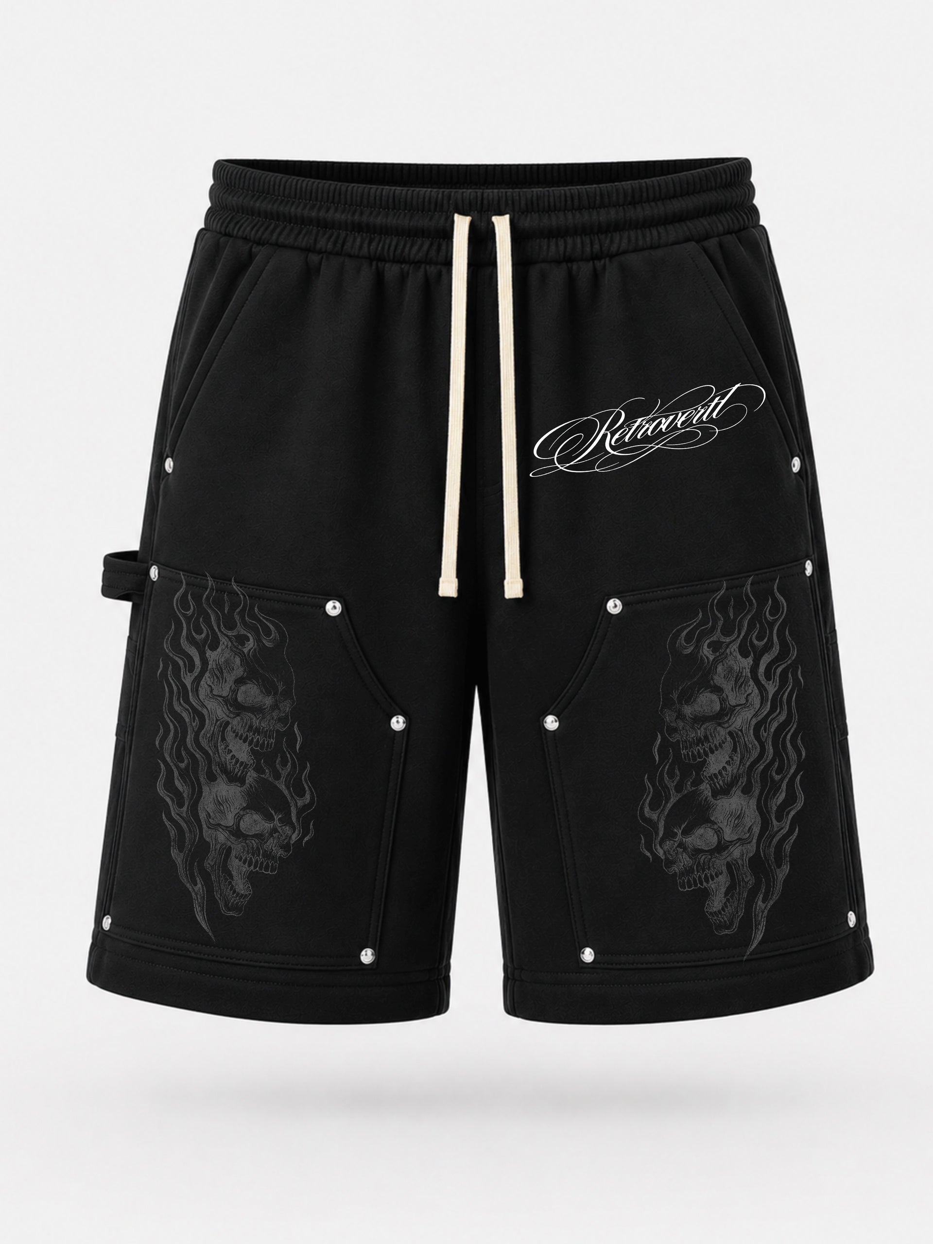 FLAME SHORTS - BLACK