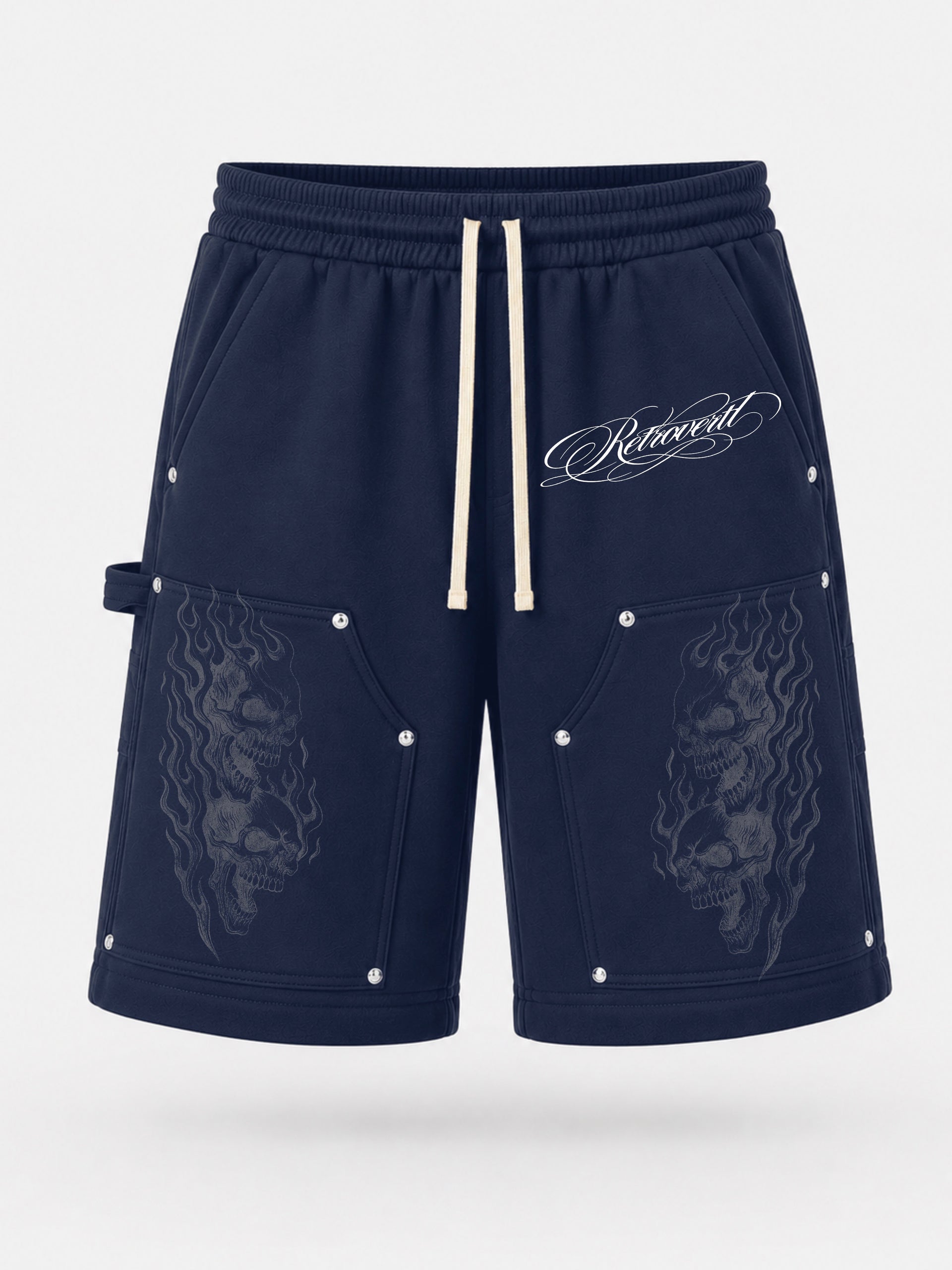 FLAME SHORTS - NAVY