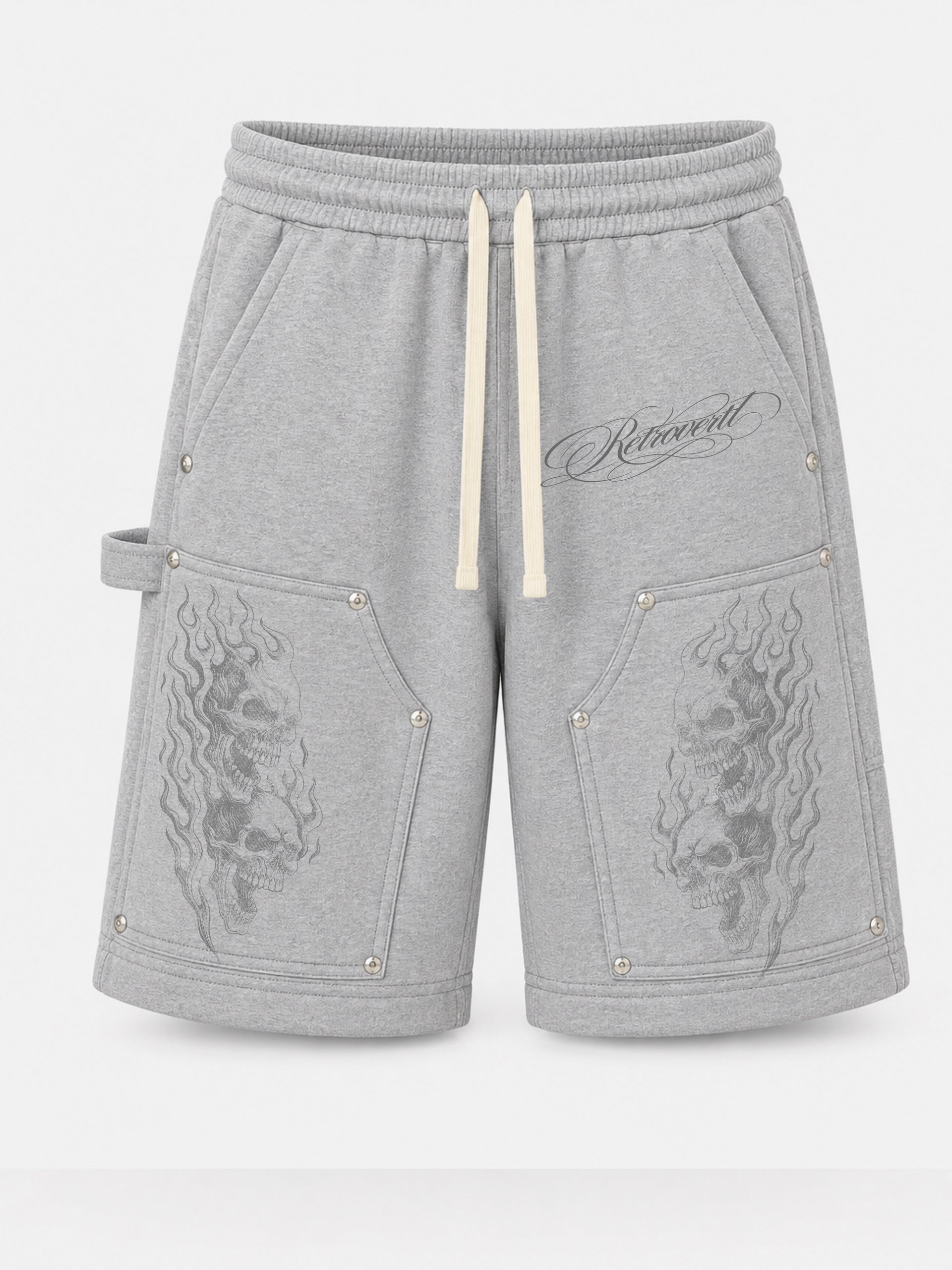 FLAME SHORTS - GREY