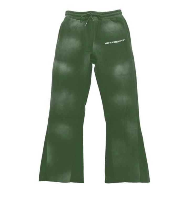 Flare Green Sweatpants