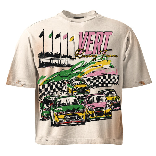 Vert Racing Team T Shirt Pink