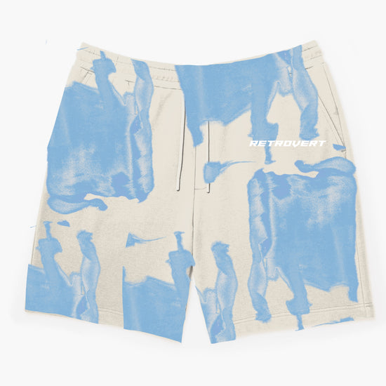 Watercolor Shorts - Blue