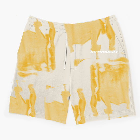 Watercolor Shorts - Yellow