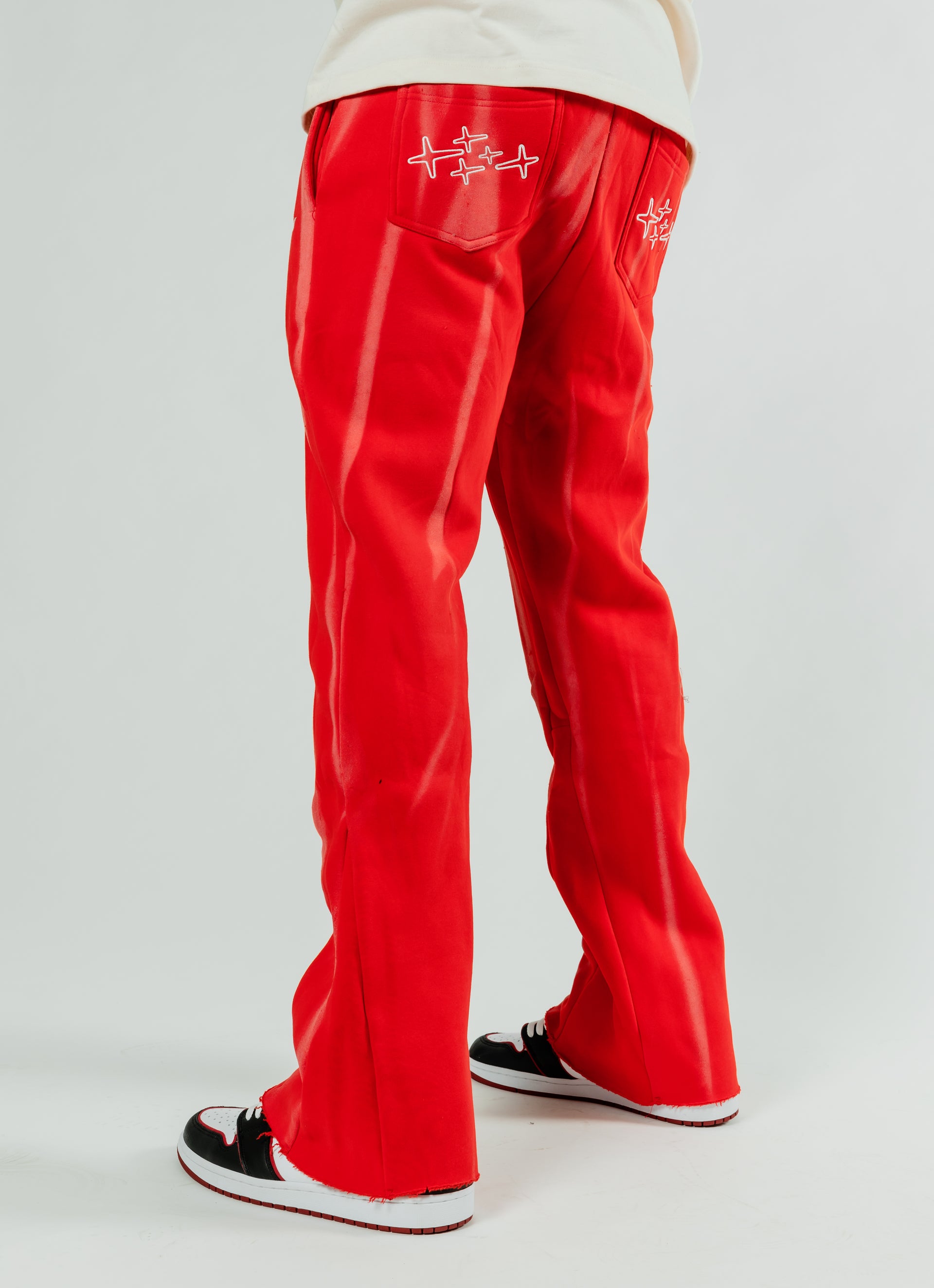 Red Flare Sweatpants – Tekton LA